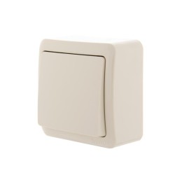 Выключатель 1-кл. 1п ОП Viola 10А IP20 крем. LEZARD 751-0300-100