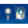 Лампа светодиодная LED-G45-7.5Вт/WW/E14/CL GLA01TR прозр. Uniel UL-00003250