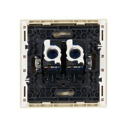 Розетка компьютерная 2-м RJ45 кат.6 FORTE&PIANO FP434 ваниль IEK FP-K20-2-K10