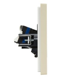 Розетка компьютерная 2-м RJ45 кат.6 FORTE&PIANO FP434 ваниль IEK FP-K20-2-K10