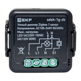 Диммер умный в подрозетник 1-канальный Zigbee Connect Select EKF sdsh-1g-zb