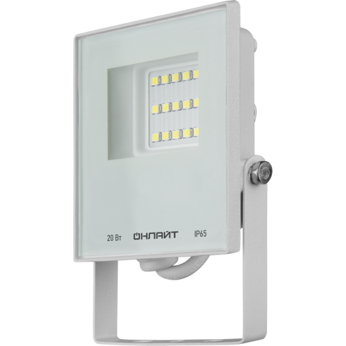 Прожектор светодиодный 90 132 OFL-20-4K-WH-IP65-LED 20Вт 4000К IP65 1600лм бел. ОНЛАЙТ 90132