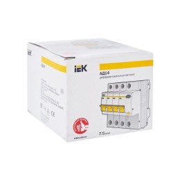 Выключатель автоматический дифференциального тока 4п C 16А 30мА тип AC 4.5кА АД-14 KARAT IEK MAD10-4