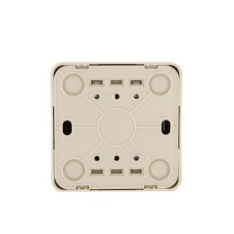 Выключатель 2-кл. 1п ОП Viola 10А IP20 крем. LEZARD 751-0300-101