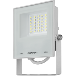 Прожектор светодиодный 90 134 OFL-30-4K-WH-IP65-LED 30Вт 4000К IP65 2400лм бел. ОНЛАЙТ 90134