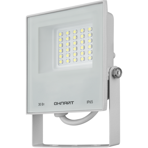 Прожектор светодиодный 90 134 OFL-30-4K-WH-IP65-LED 30Вт 4000К IP65 2400лм бел. ОНЛАЙТ 90134
