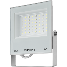 Прожектор светодиодный 90 137 OFL-50-6K-WH-IP65-LED 50Вт 6000К IP65 4000лм бел. ОНЛАЙТ 90137