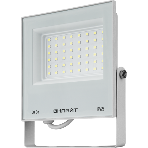 Прожектор светодиодный 90 137 OFL-50-6K-WH-IP65-LED 50Вт 6000К IP65 4000лм бел. ОНЛАЙТ 90137