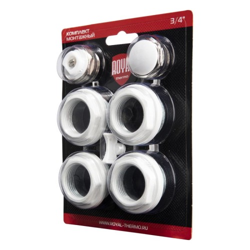 Комплект монтажный 1дюймх3/4дюйм бел. Royal Thermo НС-1614213
