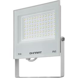 Прожектор светодиодный 90 138 OFL-70-6K-WH-IP65-LED 70Вт 6000К IP65 5600лм бел. ОНЛАЙТ 90138