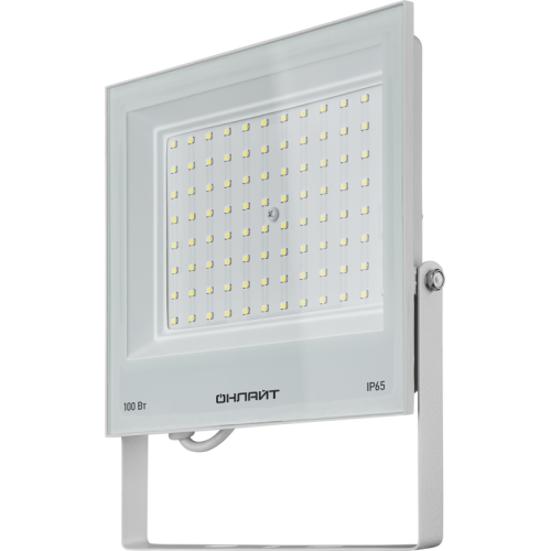 Прожектор светодиодный 90 140 OFL-100-6K-WH-IP65-LED 100Вт 6000К IP65 8000лм бел. ОНЛАЙТ 90140
