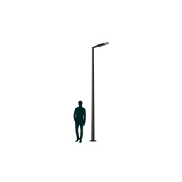 Светильник GALAXY LED 55 DW 2700K POLE 6M D130 RAL9006 СТ 4730000200