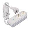 Удлинитель 2х2м с заземл. 16А IP20 с выкл. защ. шторки Makel N2310033