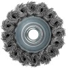 Корщетка-чашка гайка М14 стальная витая проволока 65мм FIT 39466