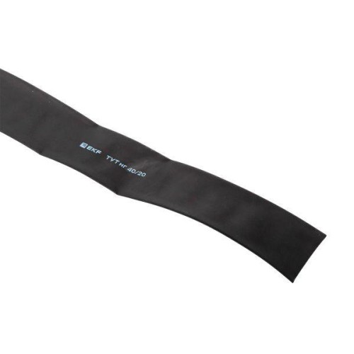 Трубка термоусадочная ТУТ нг 40/20 черн. (уп.50м) EKF tut-40-b