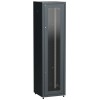 Шкаф сетевой LINEA E 33U 600х600мм стекл. передняя дверь задняя металлическая черн. ITK LE05-33U66-G