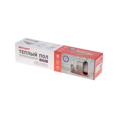 Комплект "Теплый пол" (мат) двухжил. 112Вт 0.5х1.4м 0.7кв.м Extra Rexant 51-0501