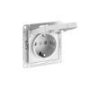 Розетка AtlasDesign 16А IP20 с заземл. защ. шторки с крышкой быстрозажим. клем. механизм бел. SE ATN