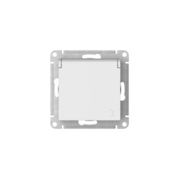 Розетка AtlasDesign 16А IP20 с заземл. защ. шторки с крышкой быстрозажим. клем. механизм бел. SE ATN