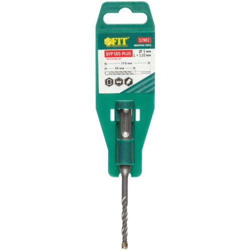 Бур по бетону SDS PLUS с двойн. резьбой 5х110мм FIT 32902