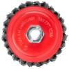 Корщетка-чашка гайка М14 стальная витая проволока 100мм FIT 39468