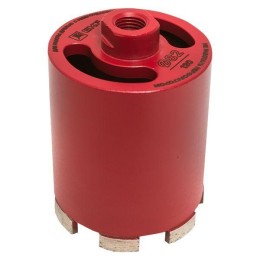Коронка алмазная (верхнее пылеудаление) DCH-82/120MHS (120мм) Micro Hit Laser M16 Professional EKF d