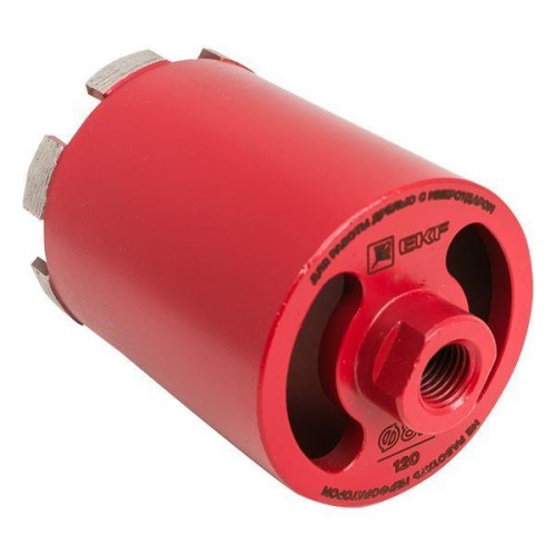 Коронка алмазная (верхнее пылеудаление) DCH-82/120MHS (120мм) Micro Hit Laser M16 Professional EKF d