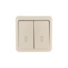 Переключатель проходной 2-кл. 2п ОП Viola 10А IP20 крем. LEZARD 751-0300-106