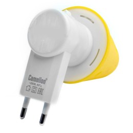 Светильник светодиодный NL-192 "Светильник желтый" 220В ночник с выкл. Camelion 12908