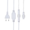 Гирлянда светодиодная "Айсикл" (бахрома) 1.8х0.5м 48LED тепл. бел. 3Вт 230В IP65 провод бел. Neon-Ni