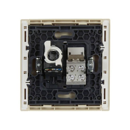 Розетка 2-м RJ11+RJ45 кат.5E FORTE&PIANO FP435 ваниль IEK FP-KT20-O-1-K10