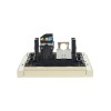 Розетка 2-м RJ11+RJ45 кат.5E FORTE&PIANO FP435 ваниль IEK FP-KT20-O-1-K10