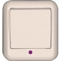 Выключатель 1-кл. ОП Прима 10А IP20 с индикацией сл. кость SchE VA1U-111-S