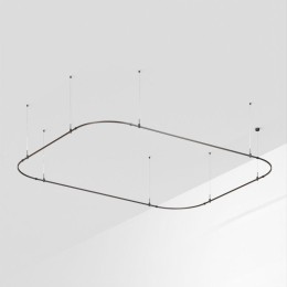 Трек ART-APRIORI-RECTANGLE-SOFT-HANG-4500х3500 BK IP20 метал. Arlight 048539