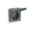 Розетка AtlasDesign 16А IP20 с заземл. защ. шторки с крышкой быстрозажим. клем. механизм грифель SE
