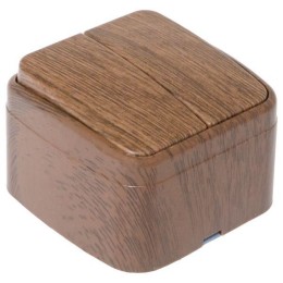 Выключатель 2-кл. 2п ОП Минск 10А IP20 темн. дерево EKF EGV10-023-40