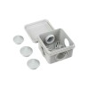 Коробка распаячная ОП 70х70х40 IP44 КМ41236 (4 гермоввода) IEK UKOZ11-070-070-040-K41-44