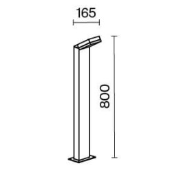 Светильник Paso 12Вт 3000К IP54 ландшафтный Maytoni O595FL-L12B3K