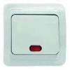Выключатель 1-кл. СП Classic 10А IP20 с индикацией бел. POWERMAN 1151401