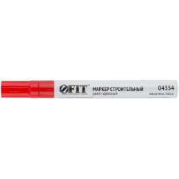 Маркер строительный с жидким красящим составом алюм. корпус красн. FIT 04354