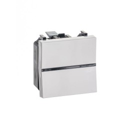 Выключатель 1-кл. 1п 2мод. СП Zenit 16А IP20 с клавишей механизм альп. бел. ABB 2CLA220100N1101