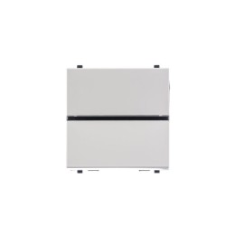 Выключатель 1-кл. 1п 2мод. СП Zenit 16А IP20 с клавишей механизм альп. бел. ABB 2CLA220100N1101