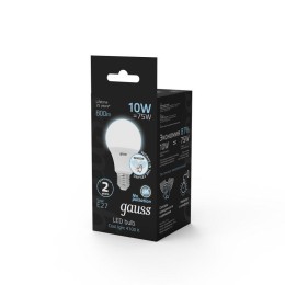 Лампа светодиодная Black 10Вт A60 грушевидная 4100К нейтр. бел. E27 800лм с датчиком движения GAUSS