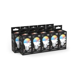 Лампа светодиодная Black 6Вт G45 шар RGBW E27 диммир. GAUSS 105102406