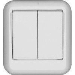 Выключатель 2-кл. ОП Прима 10А IP20 сл. кость (опт. упак.) SchE VA5U-214-S