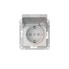 Розетка AtlasDesign 16А IP20 с заземл. защ. шторки с крышкой быстрозажим. клем. механизм жемчуж. SE