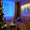 Гирлянда светодиодная "Светодиодный Дождь" 1.5х1.5м 144LED син. 12Вт 230В IP20 с контроллером провод