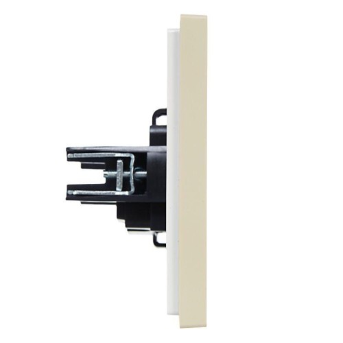 Розетка 1-м СП FORTE&PIANO FP418 10А без заземл. без защ. шторок винт. крепл. ваниль IEK FP-R10-10-K