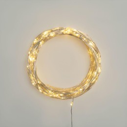 Гирлянда светодиодная "Роса" 30м 300LED тепл. бел. 3.6Вт IP44 с трансф. Neon-Night 303-216