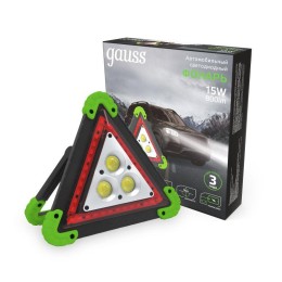 Фонарь автомобильный аккумуляторный GFL 15Вт 800лм IP33 аккум. Li-ion 2400мА.ч Power Bank GAUSS GF80